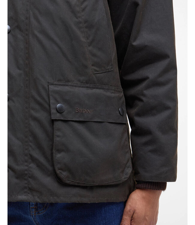 Barbour Wax Jas, Model, Classic Bedale Waxed Jacket, Olijfgroen