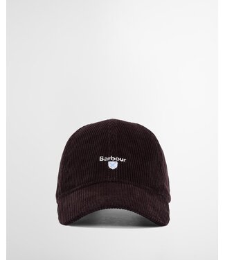 Barbour Barbour, Sports Cap, Ribcord, Donkerbruin