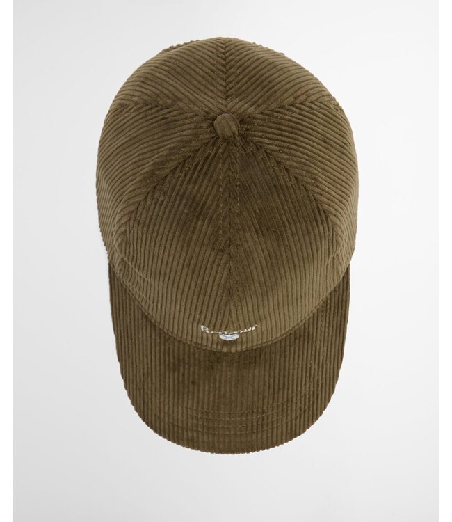 Barbour Sports Cap, Ribcord, Olijfgroen