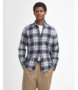 Barbour Barbour, Overhemd, Tailored Fit, Flanel, Blauw Grijs Geruit