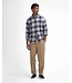 Barbour Overhemd, Tailored Fit, Flanel, Blauw Grijs Geruit