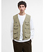 Barbour Bodywarmer met Rits en meerdere Zakken, Utility Editor Casual Vest, British Khaki