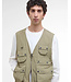 Barbour Bodywarmer met Rits en meerdere Zakken, Utility Editor Casual Vest, British Khaki