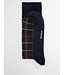 Barbour Paar Sokken, Katoen Mix, Geruit, Bruin, Blauw, Grijs, Midnight Oak Tartan