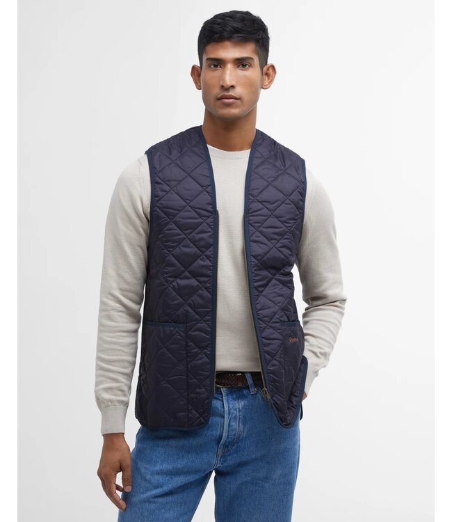 Barbour Zip-In-Liner/Losse Binnenvoering/Bodywarmer met Rits, Donkerblauw