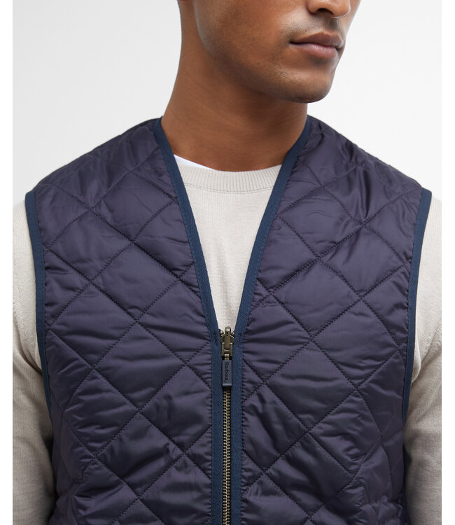 Barbour Zip-In-Liner/Losse Binnenvoering/Bodywarmer met Rits, Donkerblauw