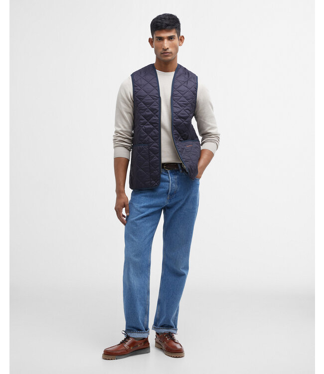 Barbour Zip-In-Liner/Losse Binnenvoering/Bodywarmer met Rits, Donkerblauw