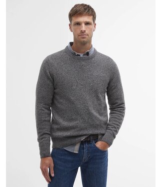 Barbour Barbour, Trui, Wol, Grijs Blauw Gemeleerd, Ronde Hals, Tisbury, Colour Fog