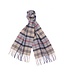 Barbour Sjaal, Merino Cashmere Mix, Tartan Grijs, Beige, Rood Geruit