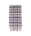 Barbour Sjaal, Merino Cashmere Mix, Tartan Grijs, Beige, Rood Geruit