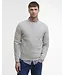 Barbour Trui, Lamswol, Lichtgrijs Gemeleerd, Ronde Hals, Elleboog Patch