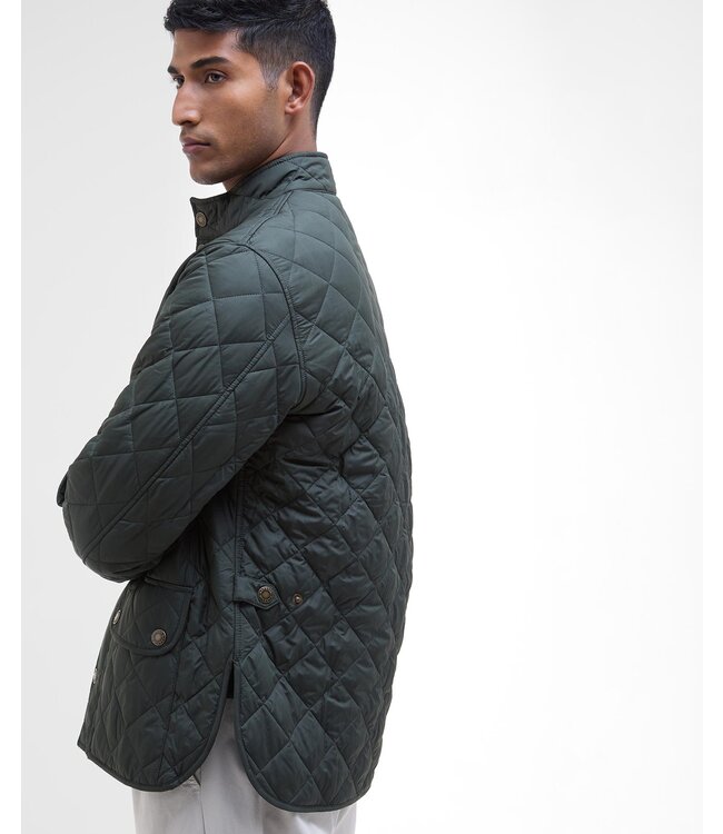 Barbour Tailored Fit, Driekwart Jas, Lowerdale Quilted, Sage Groen