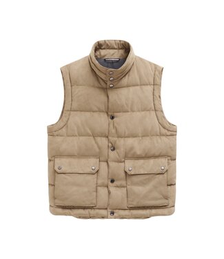 Bugatti Bugatti, Bodywarmer, Suède, Horizontaal Gestept, Beige