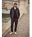 Bugatti Bodywarmer, Materiaal Mix, Donkerblauw Gestept