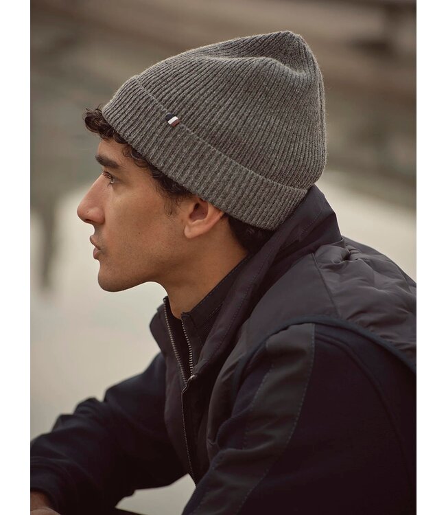 Bugatti Bodywarmer, Materiaal Mix, Donkerblauw Gestept