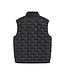 Bugatti Bodywarmer, Materiaal Mix, Donkerblauw Gestept