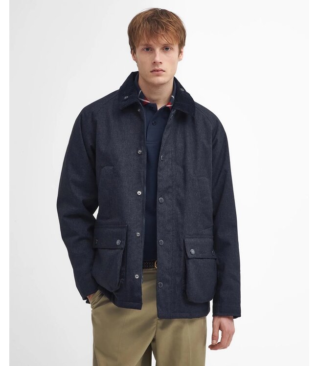 Barbour Driekwart Jas, Model, Winter Bedale Waterproof Jacket, Donkerblauw