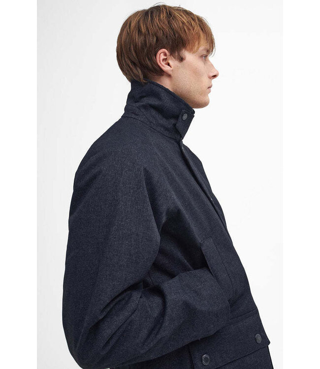 Barbour Driekwart Jas, Model, Winter Bedale Waterproof Jacket, Donkerblauw