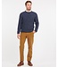 Barbour Barbour, Trui, Wol, Blauw Gemeleerd, Ronde Hals