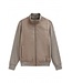 Bugatti Vest met Rits, Wol Mix, Taupe Faux Suède Front