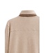 Bugatti Vest met Rits, Katoen, Beige Herringbone