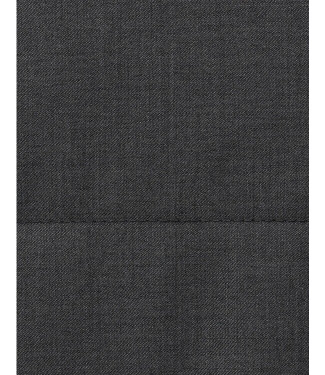 Bugatti Vest met Rits, Katoen Mix, Antraciet Grijs