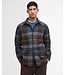 Barbour Chapter, Overshirt, Bruin, Blauw Grijs, Midnight Oak Tartan, Knoopsluiting