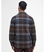 Barbour Chapter, Overshirt, Bruin, Blauw Grijs, Midnight Oak Tartan, Knoopsluiting