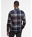 Barbour Overhemd, Tailored Fit, Flanel, Midnight Oak Tartan Groot, Grijs, Bruin, Blauw