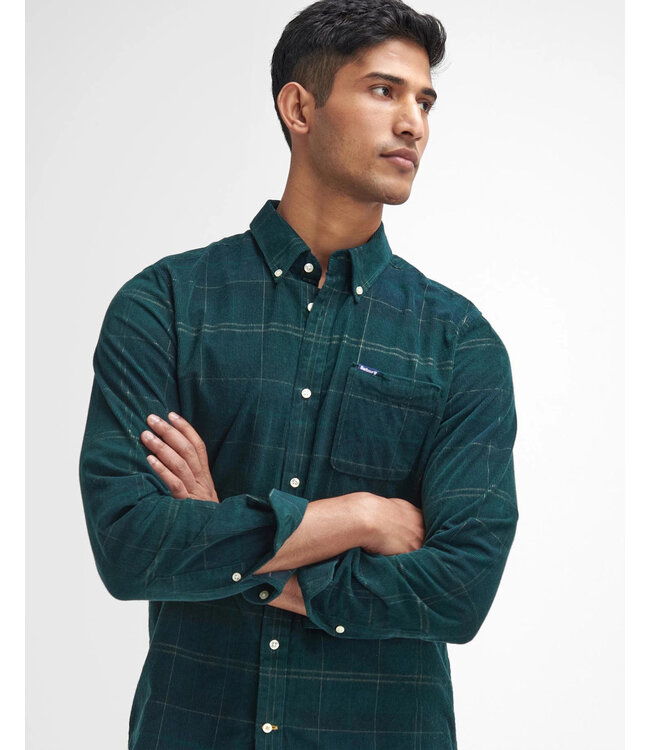 Barbour Overhemd, Tailored Fit, Ribcord, Blair Green Loch Tartan