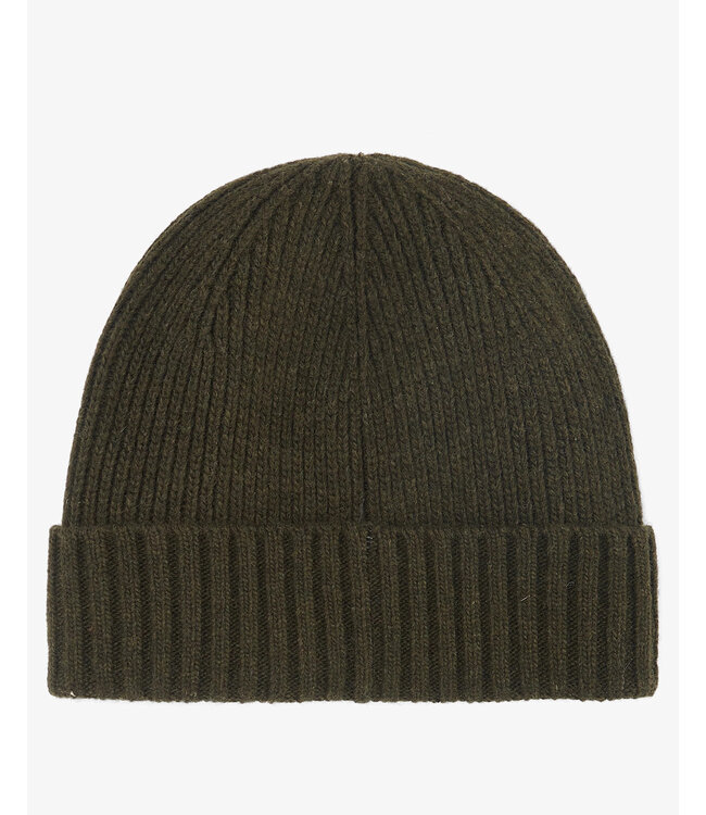 Barbour Muts, Beanie, Fleece Voering, Dark Green, Groen