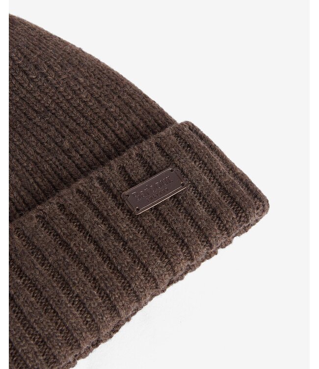 Barbour Muts, Beanie, Fleece Voering, Bruin / Mid Brown