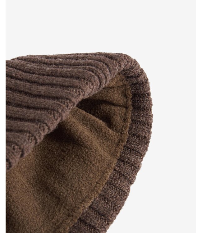 Barbour Muts, Beanie, Fleece Voering, Bruin / Mid Brown