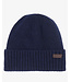 Barbour Muts, Beanie, Fleece Voering, Classic Navy, Blauw