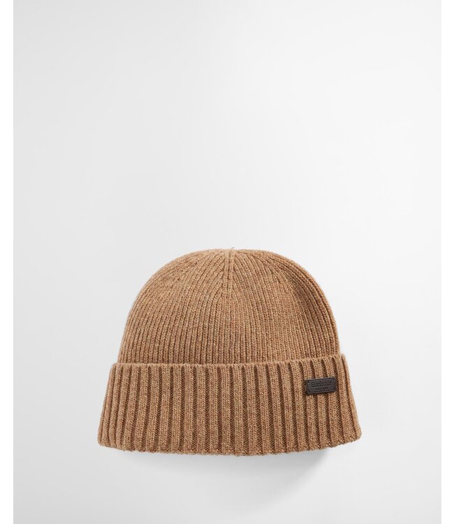 Barbour Muts, Beanie, Fleece Voering, Beigebruin Military Brown