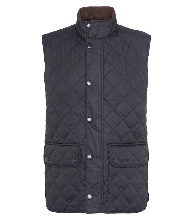 Barbour Quilted Bodywarmer met Rits, Donkerblauw, New Lowerdale Gilet, Navy