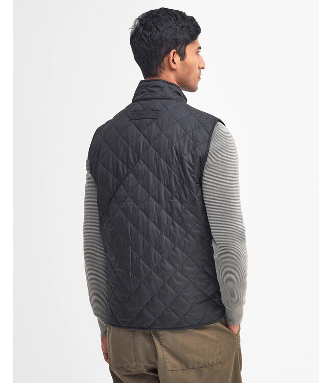 Barbour Quilted Bodywarmer met Rits, Donkerblauw, New Lowerdale Gilet, Navy