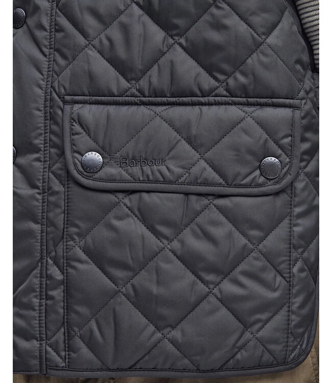 Barbour Quilted Bodywarmer met Rits, Donkerblauw, New Lowerdale Gilet, Navy