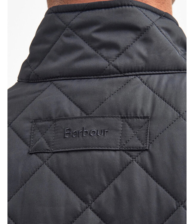 Barbour Quilted Bodywarmer met Rits, Donkerblauw, New Lowerdale Gilet, Navy