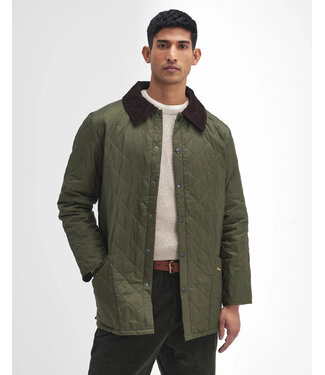 Barbour Barbour, Jas, Tailored Fit, Quilted, Driekwart, Model Heritage Liddesdale, Olijfgroen, Olive