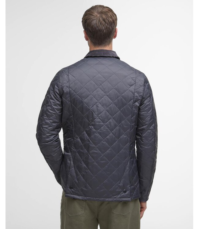 Barbour Jas, Tailored Fit, Quilted, Driekwart, Model Heritage Liddesdale, Antracietgrijs, Charcoal