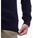 Barbour Half-Zip Trui, Donkerblauw, Tartan Accenten
