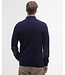 Barbour Half-Zip Trui, Donkerblauw, Tartan Accenten