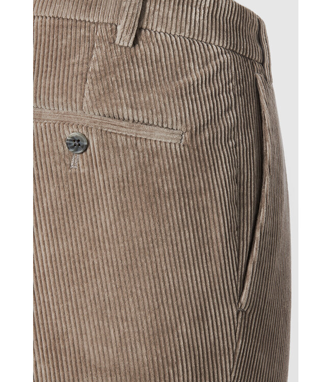 Hiltl Herenbroek, Ribcord, Brede Rib, Lichtgrijs