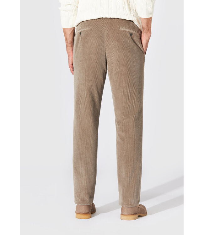 Hiltl Herenbroek, Ribcord, Brede Rib, Lichtgrijs