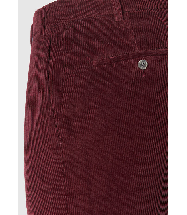 Hiltl Herenbroek, Ribcord, Brede Rib,  Donker Rood