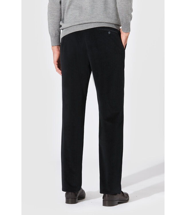Hiltl Herenbroek, Ribcord, Fijne Rib, Donkerblauw