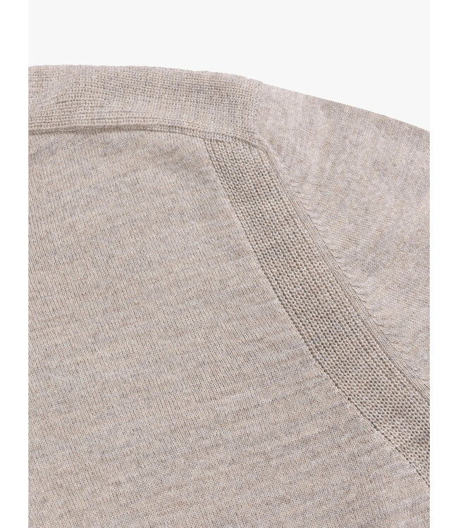 Cavallaro Napoli Trui, Half-Zip, Wol Mix, Kit Kleur