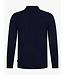 Cavallaro Napoli Vest met Polo Kraag en Rits, Wol Mix,  Donkerblauw