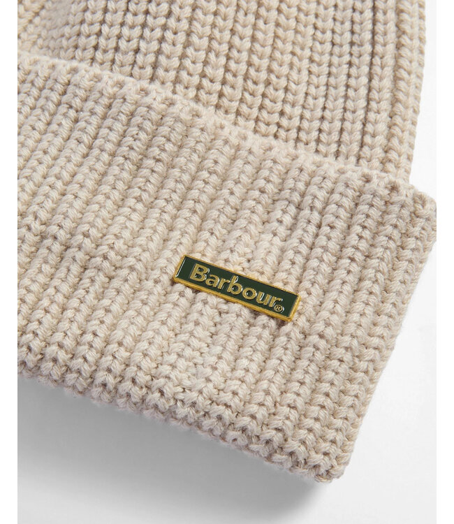 Barbour Muts, Beanie, Model Mosely Fisherman, Off White, Mist